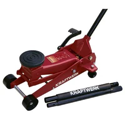 Immagine prodotto di KRAFTWERK KRA 38101 Martinetto idraulico per carrello elevatore, 3 t, campo di sollevamento da 145 a 500 mm