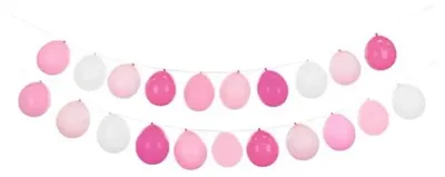 Produktbild von Girlande aus Luftballons, 3er-Set, rosa - PartyDeco