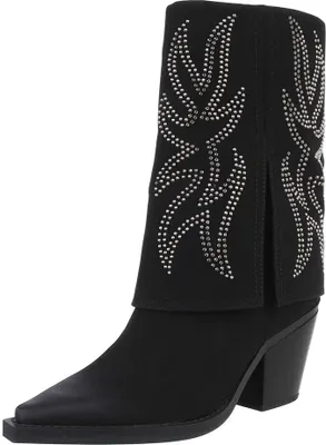 Produktbild von Ital-Design Damen Stiefel High-Heel Stiefel  Lederoptik Western- & Bikerstiefel 87740377 Schwarz Gr.  37