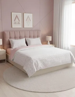 Produktbild von L'Essentiel Linge de Maison, Hochwertiges Ranforce Bettwäsche Set (2-teilig), 200 x 200 cm, 100% Baumwolle, Rosa | Maschinenwaschbar bei 40 °C, Knopfverschluss | Weich und atmungsaktiv, ideal für Ihr Schlafzimmer.