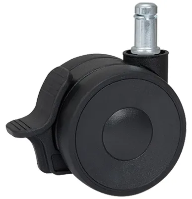 Produktbild von Bürostuhlrollen 65 mm mit Bremse für Hartböden Set von 5