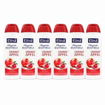 Produktbild von 6x200 ml Elina Granatapfel Body Milk Körperlotion Bodylotion