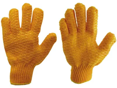 Obrázok produktu pre Pletené rukavice žlté nylon/polyester 52470033-9