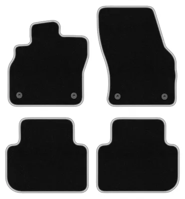 Immagine prodotto di Tappetini in moquette per Audi Q3 2019- (Sportback) – set 4 pezzi, nero/argento, su misura – Wielganizator CARLUX