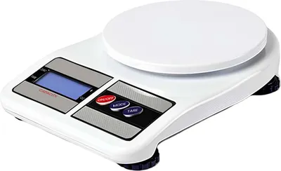 Produktbild von Avizar, Präzise Küchenwaage 10 kg USB-aufladbar für Backen & Kochen, Weiß