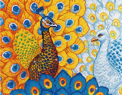 Zdjęcie produktu dla Diamond Dotz Romantic Peacocks, Chłopak, dziewczyna, Dorosły, Romantic Peacocks, Wielobarwny, 32939 szt., 570 mm