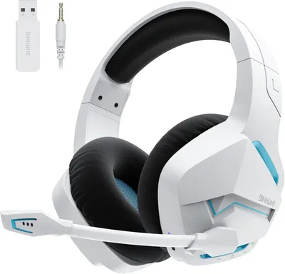 Produktbild von BINNUNE Wireless Gaming Headset Over-Ear für PC, PS4, PS5 mit Bluetooth, 50-mm-Treiber, 120 Stunden Akkulaufzeit