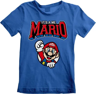 Produktbild von Nintendo Super Mario Kindershirt 9-11 Jahre Mario Varsity