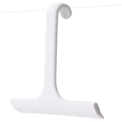 Obrázok produktu pre Silikónová stierka na umývanie sprchy s háčikom, 22,9 cm, bez šmúh, biela