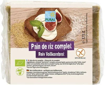 Obrázek produktu pro Celozrnný rýžový chléb 375g