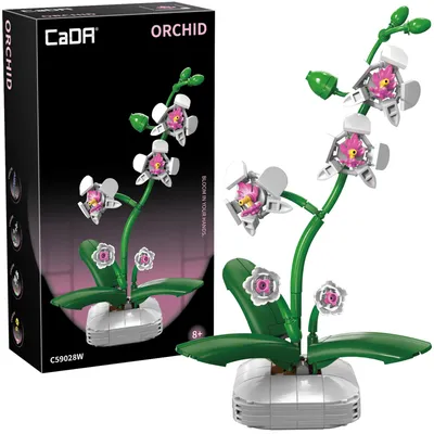 Obrázok produktu pre Stavebnicová sada Cada Orchidea v črepníku 25 cm C59028W, 237 dielov