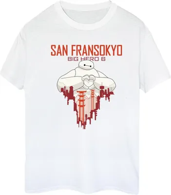 Produktbild von Disney - "Big Hero 6 San Fransokyo" T-Shirt für Damen BI15604 (M) (Weiß)