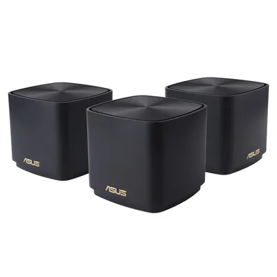 Zdjęcie produktu dla ASUS ZenWiFi XD4 Plus (B-3-PK) Dwuzakresowy (2,4 GHz/5 GHz) Wi-Fi 6 (802.11ax) Czarny 2 Wewnętrzny