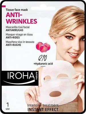 Image de IROHA Anti-Rides Masque Q10 IROHA Nature Acide Hyaluronique