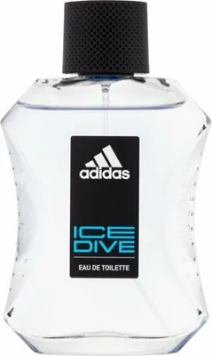 Obrázek produktu pro Adidas Ice Dive, Pánské, 100 ml, Nedoplnitelná lahvička, Anýz, Bergamot, Grep, Levandule, Mandarinka, Máta, Yuzu, Pelargónie, Pačuli, Santalové dřevo, Ambra, Černý pepř, Pižmo, Tonkové boby, Vanilka