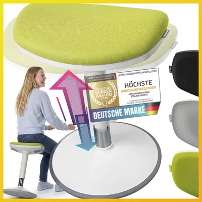 Produktbild von Gepolsterte Stehhilfe; Wackelhocker mit Schwingeffekt; Farbe: Grün; Größe: M