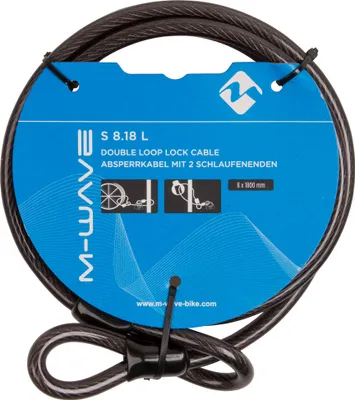 Image de M-Wave S 8.18 L câble en boucle 8 x 1800 mm câble pour antivol vélo