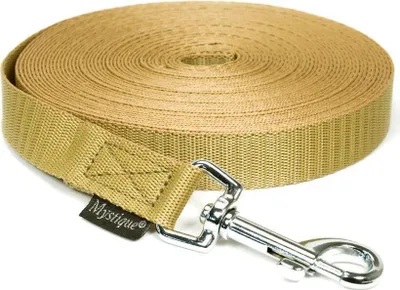 Produktbild von Mystique® Nylon Schleppleine 20mm beige 6m mit HS