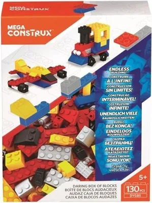 Zdjęcie produktu dla MEGA Construx Daring Box of Blocks, Zestaw do budowania, 5 lat(a), 130 szt.