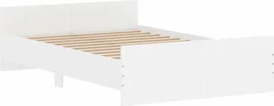 Produktbild von "im Sonderangebot"Bettgestell - CLORIS - Doppelbett - Robust und langlebig - mit Kopf- und Fußteil Weiß 120x200 cm - Einfache Montage -  - NeuMöbel2474949