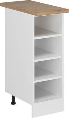 Produktbild von Küchenregal Vicco R-Line Weiß 30 cm , AP Eiche, Model 55385