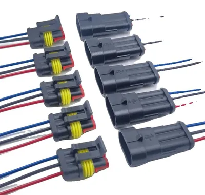 Produktbild von Wasserdichte Steckverbinder, Schnellanschlussfunktion, Vielseitige Anwendungen, 3Pin 10Stück (5Sätze), 10Stück (5Sätze)-a
