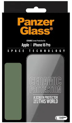 Productafbeelding van PanzerGlass keramische schermbeschermer voor de iPhone 16 Pro UWF
