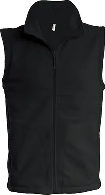 Produktbild von Kariban Herren Fleece Jacke Weste Bodywarmer Übergangsjacke, Größe:3XL, Farbe:Schwarz