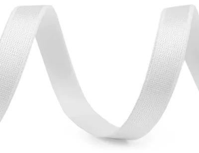 Satin-Gummiband Ziergummi 10mm weiß