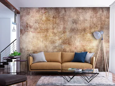 Produktbild von Vlies Fototapete Betonoptik 400x280 cm Tapeten Wandtapete XXL Abstrakt beige gold braun Steinwand a-A-10192-a-c