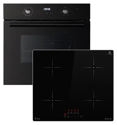 Produktbild von KKT KOLBE Autarkes Herdset | 60cm Einbaubackofen BO8005FB | 59cm Induktionskochfeld IH85900ED | Grill | Heißluft | Automatik-Timer | 2-fach Wärmeschutzverglasung | Kindersicherung | SET8005FBIH859ED, KI-generiertes Bild