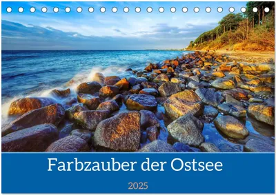 Produktbild von Farbzauber der Ostsee (Tischkalender 2025 DIN A5 quer), CALVENDO Monatskalender