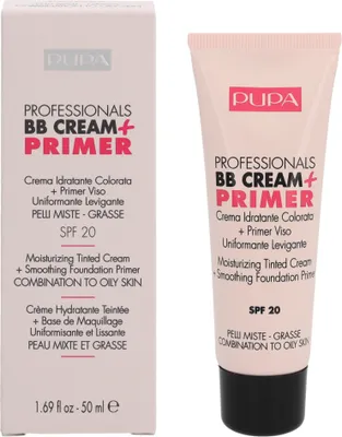 Produktbild von #001 Nude - Combination To Oily Skin Pupa Pupa Professionals BB Cream + Primer SPF20