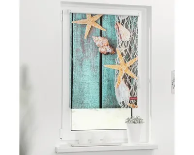 Obrázek produktu pro Roleta na okno Lichtblick bez vrtání Plážová prkna 90x150 cm včetně upínacích držáků
