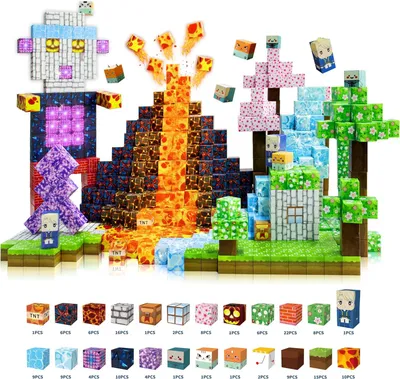 Produktbild von Magnetische Bausteine 154 Teile - ab 3-9 Jahre Magnetspielzeug Magneten Kinder Magnetische Bauwelt