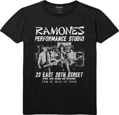 Produktbild von Ramones - "East Village" T-Shirt für Herren/Damen Uni RO3710 (XL) (Schwarz)