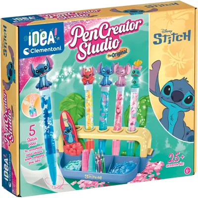Produktbild von Clementoni IDEA pen lab Disney Stitch, Nagel-Set für Kinder, 6 Jahr(e), Mehrfarbig