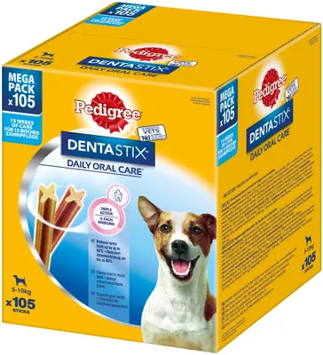 Produktbild von Pedigree Dentastix Daily Oral Care für kleine Hunde Multipack 105 Stück