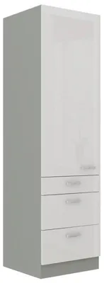Produktbild von ULLERIKE Küchenschrank mit Schubladen – Breite 60 cm, weiß/grau