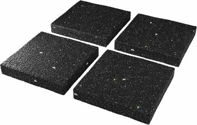 Produktbild von Famanu Waschanlagenunterlagen Gummi-Pads - 9x9x1 cm