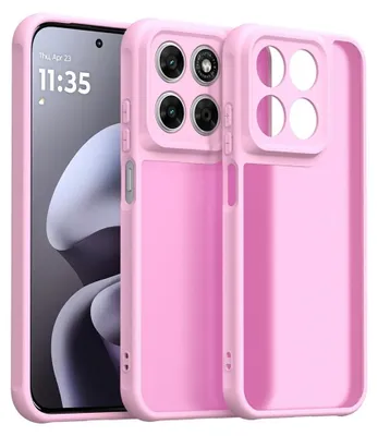 Produktbild von Motorola Moto G67 / G77 / G87 Hülle - Coverup Mattes Transparentes Back Cover mit Kameraschutz - Pink