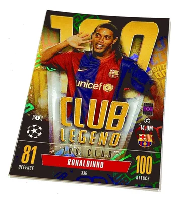 Obrázok produktu pre Match Attax Extra 2023/24 Card. 336 Ronaldinho / 100 Club