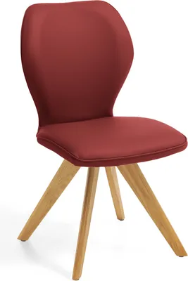 Produktbild von Niehoff Sitzmöbel Colorado Trend-Line Design-Stuhl Eichengestell - Leder - 180° drehbar