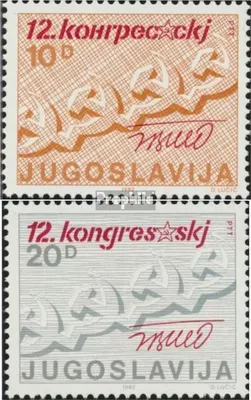 Produktbild von Briefmarken Jugoslawien 1982 Mi 1932-1933 (kompl.Ausg.) postfrisch Kommunisten Jugoslawiens