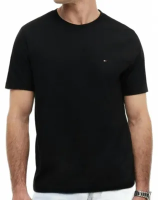 Obrázok produktu pre Tommy Hilfiger MW0MW37267BDS, Tričko, Dospelý, Samec, Čierna, XL, výstrih bez goliera