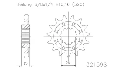 Immagine prodotto di Pignone ESJOT Standard 520 14T