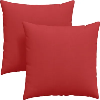 Obrázok produktu pre vidaXL Vankúše na pohovku 2 ks Červená látka 80 x 80 cm