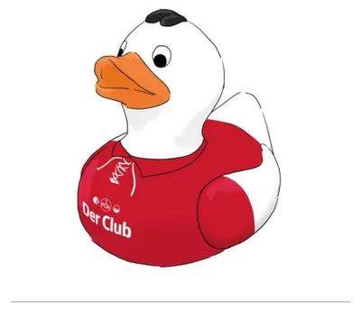 Produktbild von 1. FC Nürnberg Badeente Retrotrikot 125 Jahre