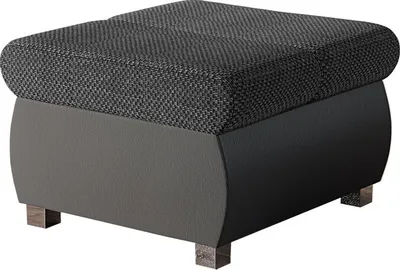 Produktbild von MIRJAN24 Polsterhocker Bangkok Klein, Moderne Sitzhocker vom Hersteller, Holzkonstruktion, 60x60x39 cm (Farbe: Soft 029 + Majorka 03)