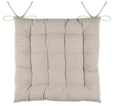 Produktbild von STOF Stuhlkissen Kissen Sitzkissen 38x38 cm hellbeige Stuhlauflage Küche Deko